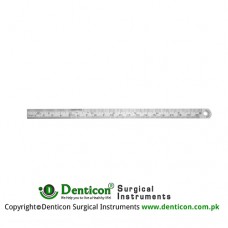 Ruler Graduated in mm and inches Stainless Steel, 16.5 cm - 6 1/2" Measuring Range 150 mm